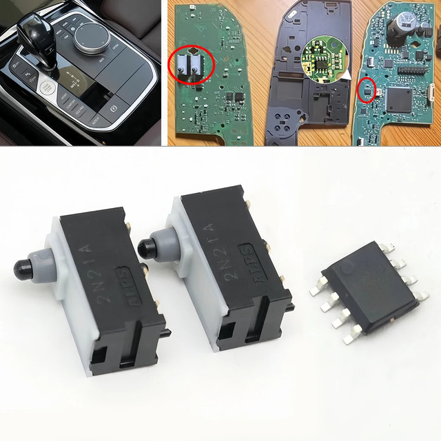 Soarhorse Elektronische Handbremse mit Mikroschalter C4035 Chip in Schwarz für BMW IX3 X3 G01 G08 X4 G02 X5 G05 X6 G06 X7 G07 3 G20 G21 G28 4 G24 G26 5 G30 - Bild 1