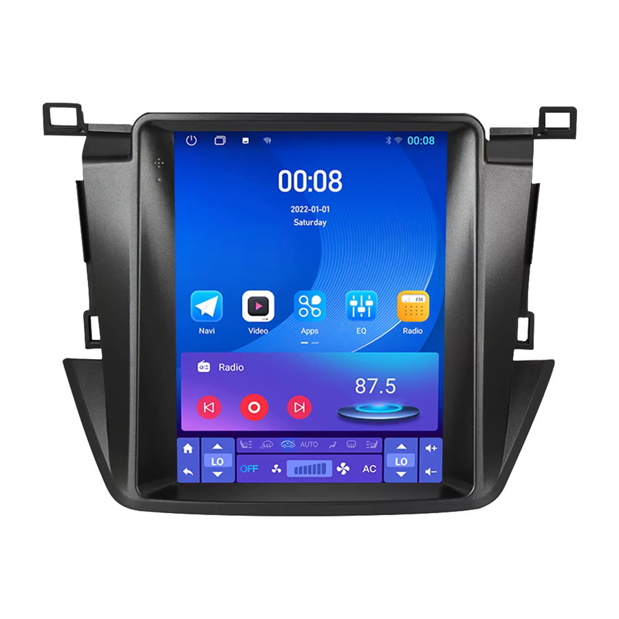 Navily Android Autoradio mit Tesla-Stil für Toyota RAV4 2012-2018 inklusive GPS, Bluetooth und Wireless CarPlay in Schwarz - Bild 5