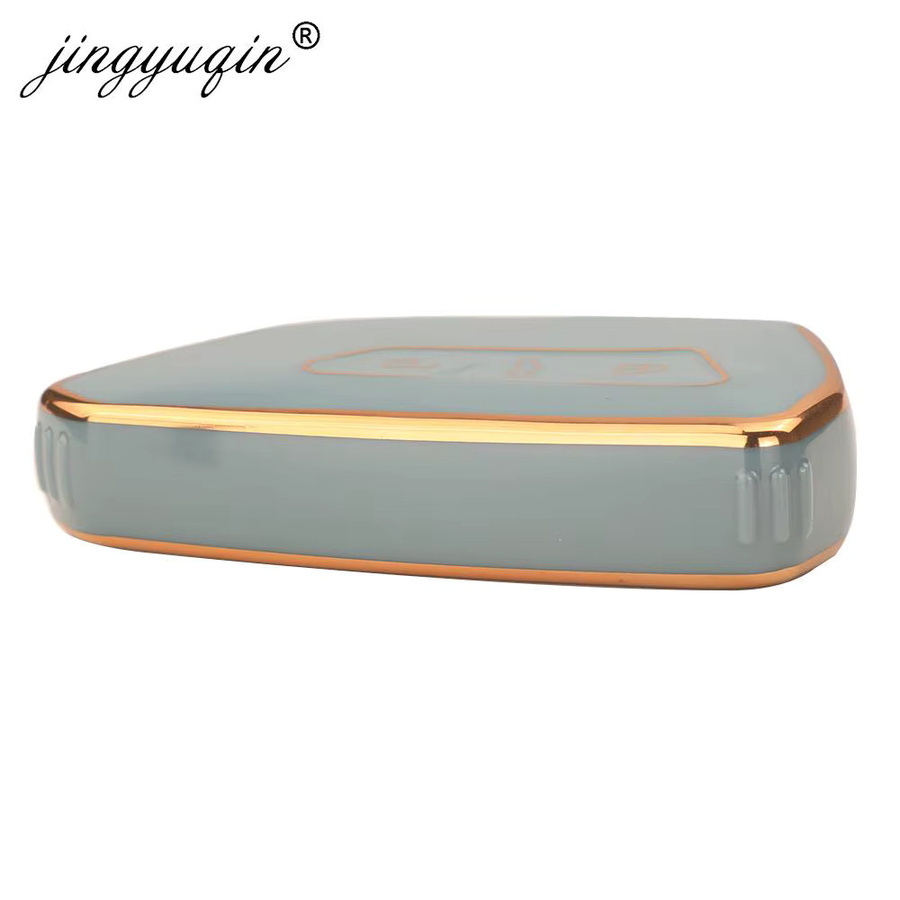 Jingyuqin TPU-Autoschlüsselhülle in Grün für VW Golf 8 MK8, ID3, ID4, Cupra, Skoda Octavia A8 und SEAT Leon MK4, Formentor, Tarraco - Bild 3
