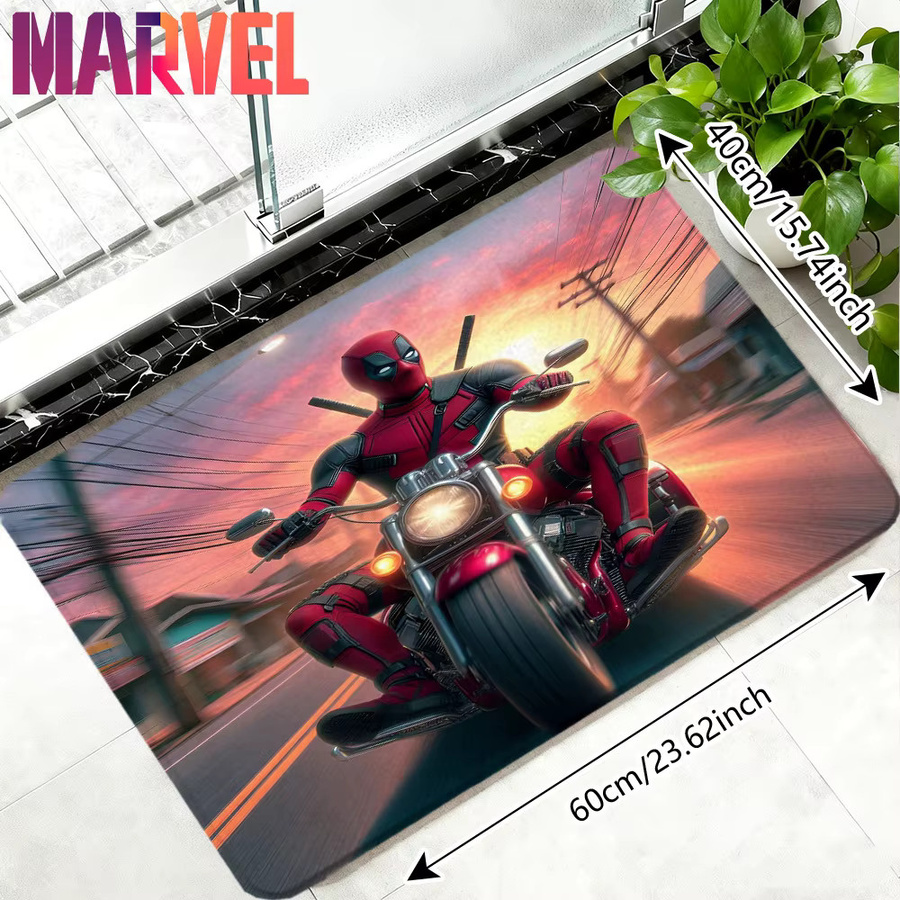 MARVEL Deadpool Badematte mit rutschfester Rückseite, Mehrfarbig, B/T: 60 x 40 cm - Bild 3
