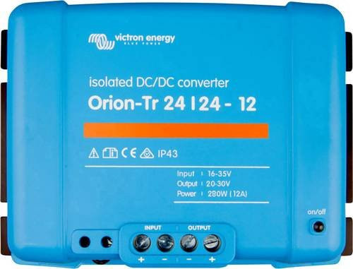 Victron Energy Orion-Tr 24/24-12A DC/DC-Wandler in Blau, 24 V/DC zu 24 V/DC, 12A, 280W - Bild 1