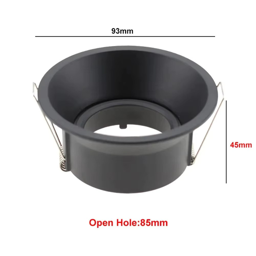 JOYINLED Einbaustrahler aus Metall in Weiß für GU10 oder MR16 Leuchtmittel, quadratische oder runde Ring-Downlight-Leuchte - Bild 2