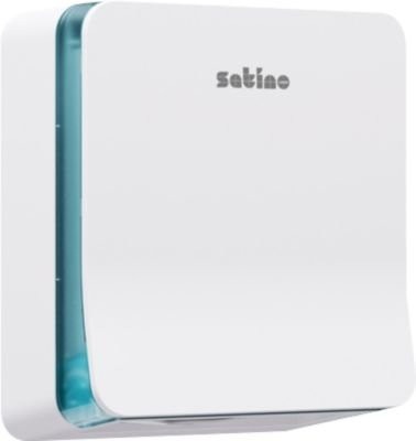 Satino Falthandtuchspender S aus ABS-Kunststoff für V- und C-Falzung, Weiß, B: 30,1 cm, T: 16,5 cm, H: 35,0 cm - Bild 1