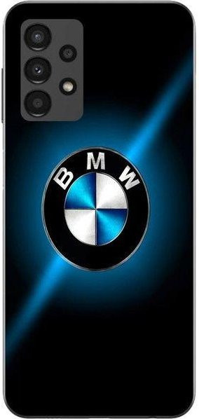 Maniacase Schutzhülle für Samsung Galaxy A13 4G mit BMW Logo in Schwarz und Blau glänzend - Bild 1