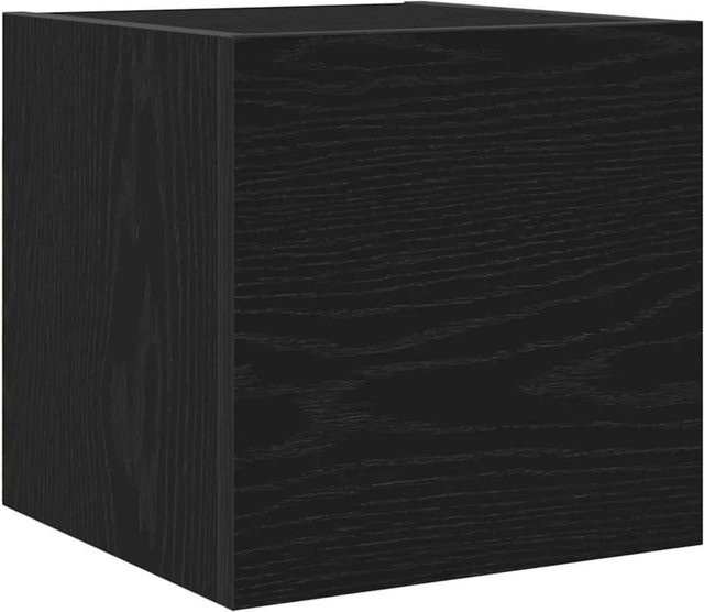 vidaXL TV-Schrank in Schwarz und Eichen-Optik mit modernem Design, B/T/H: 30,5 x 30 x 30 cm - Bild 1