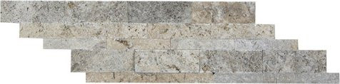 WOHNRAUSCH Wandpaneel Mudra Grey in Travertin-Optik, Farbe: Grau, Braun, Beige, B/H: 72 x 175 cm - Bild 1