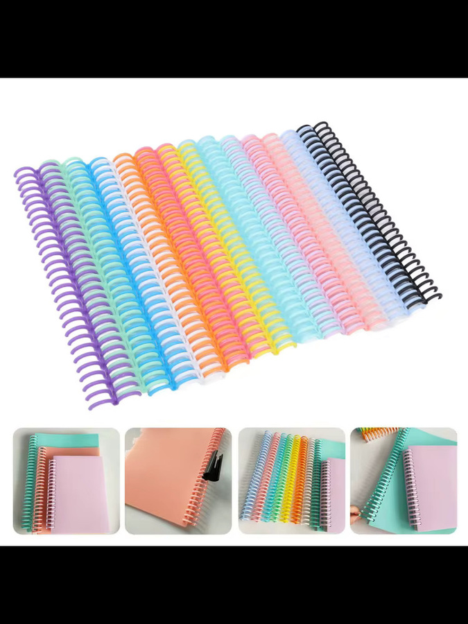 14 Stück Kunststoff-Ringbindungen in Multicolour mit 30 Löchern für DIY-Notizbücher und Alben, Kapazität bis 150 Blatt - Bild 2
