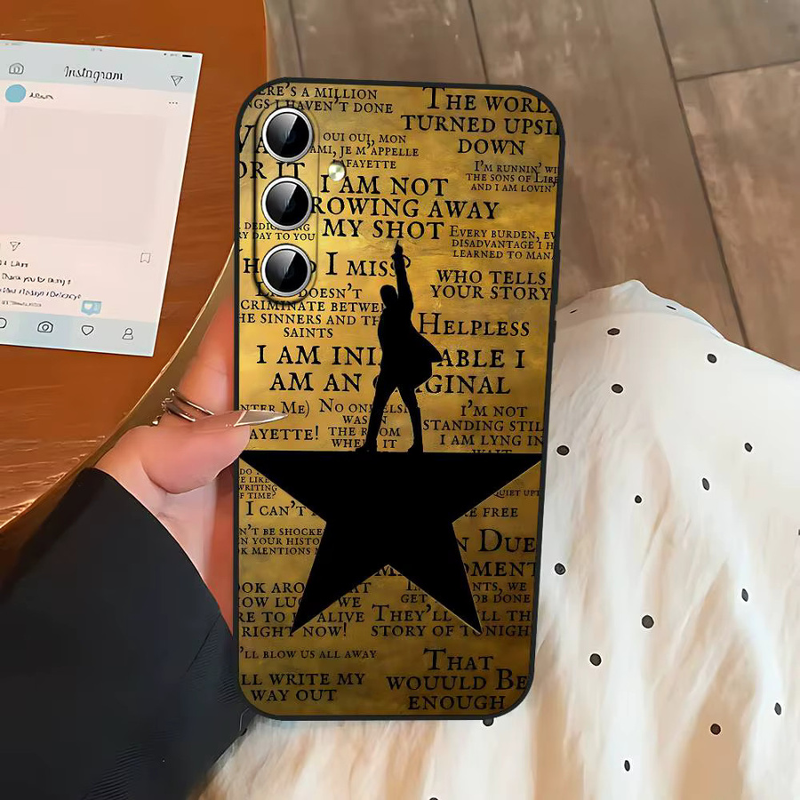 A-Hamilton Musical Lyrics Handyhülle Soft Cover für Samsung Galaxy S21 S22 S23 S24 S25 S26 Ultra FE Plus 5G A52S - Bild 2