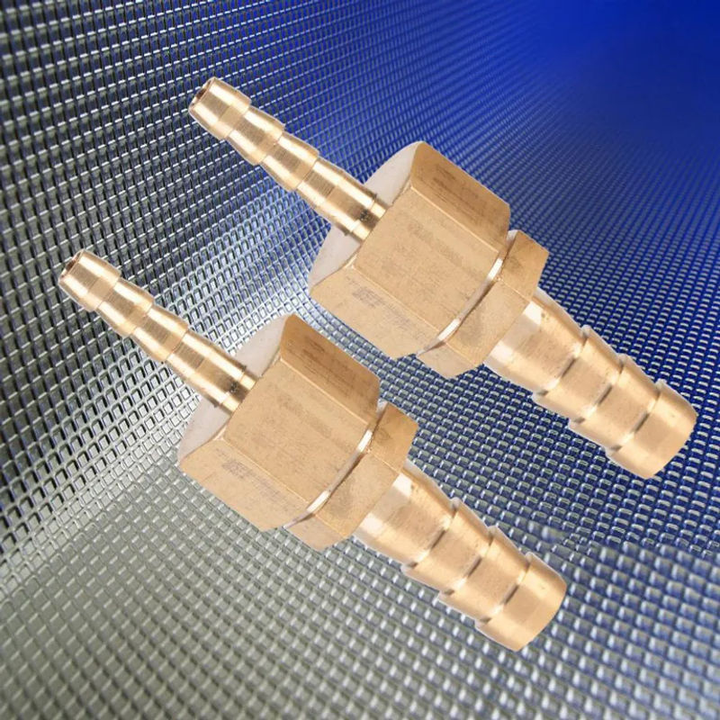 2 Stück Fishine Messing-Fitting Schlauchanschluss Reduzierstück Verbinder in Beige/Gold, Durchmesser: 41 mm - Bild 2