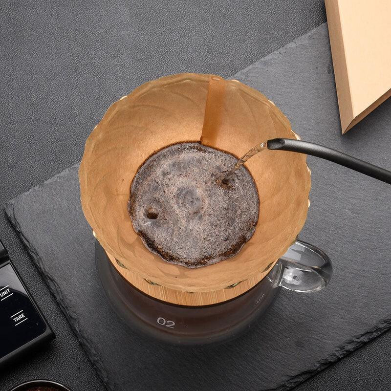 CLITON Pour-Over Kaffeefilter CL-CF08, manuelle Kaffeemaschine mit Filterkorb, transparent, für 1-4 Tassen - Bild 4