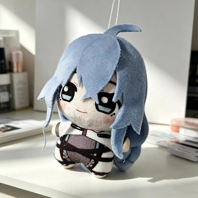 Yiran Health & Beauty Roxy Migurdia Mushoku Tensei Plüschtier Schlüsselanhänger, 10cm - Bild 1