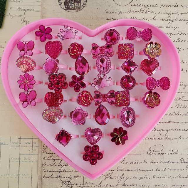 Pinksee Fingerringe, Kunststoff, Bunt, Kinder - Bild 1