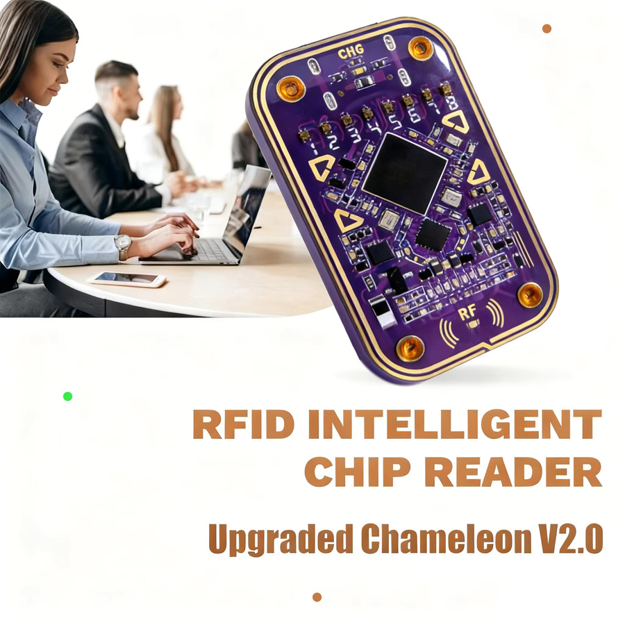 Chameleon Ultra Kontaktloser Smart-Card-Emulator NFC RFID Leser und Schreiber für ID-IC Tags in Schwarz und Lila - Bild 2