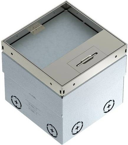 OBO Bettermann UDHOME2 GV15 Bodensteckdose in Silber - Bild 1