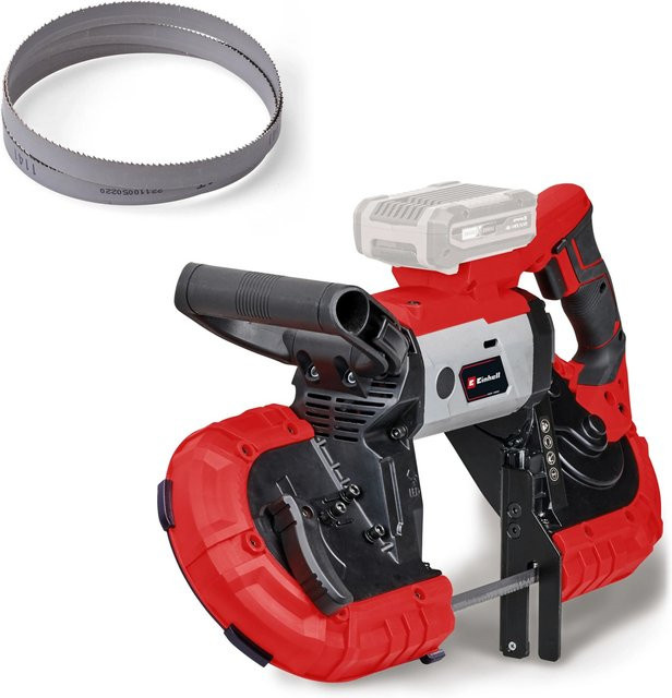 Einhell Power X-Change Akku-Bandsäge TE-MB 18/127 Li-Solo in Rot/Schwarz mit 18V und einer maximalen Schnitttiefe von 115 mm - Bild 2