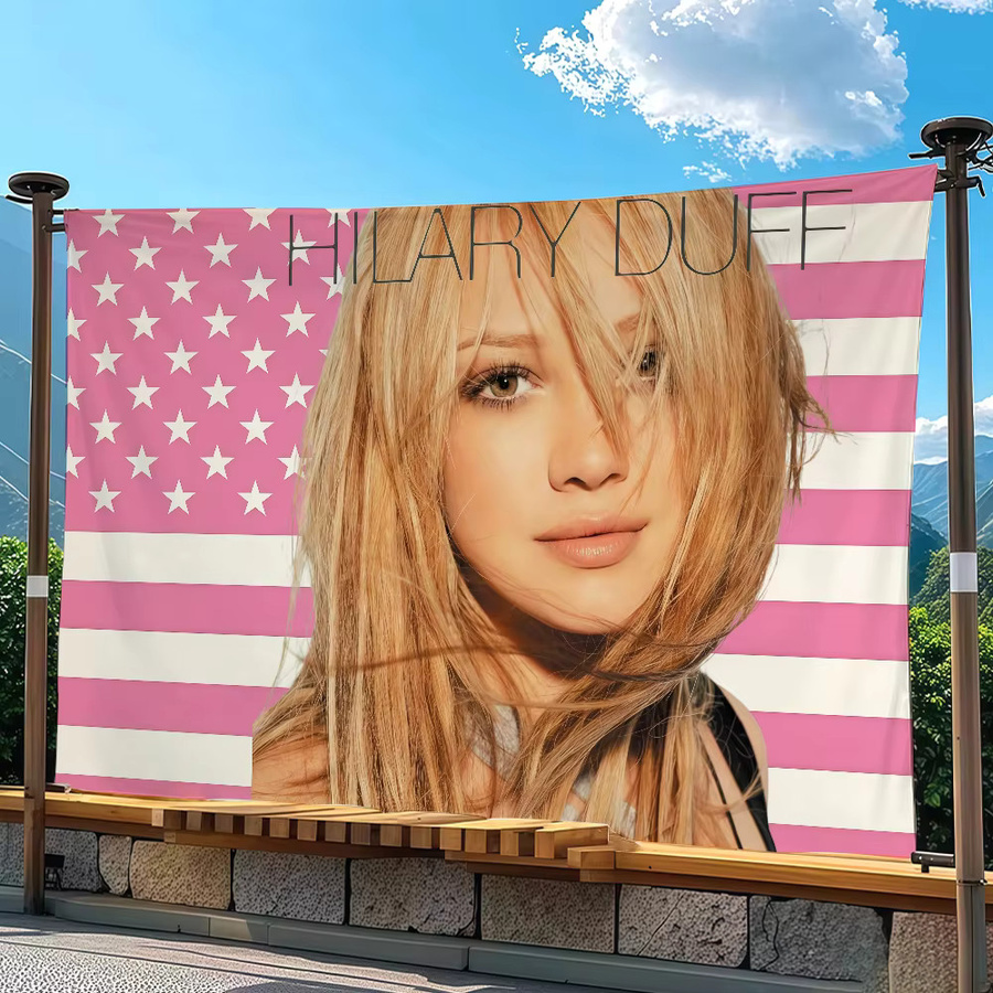 Warner Bros. Hilary Duff Flagge als Wanddeko und Banner für Innen- und Außenbereich, B/H: 60 x 40 cm - Bild 4