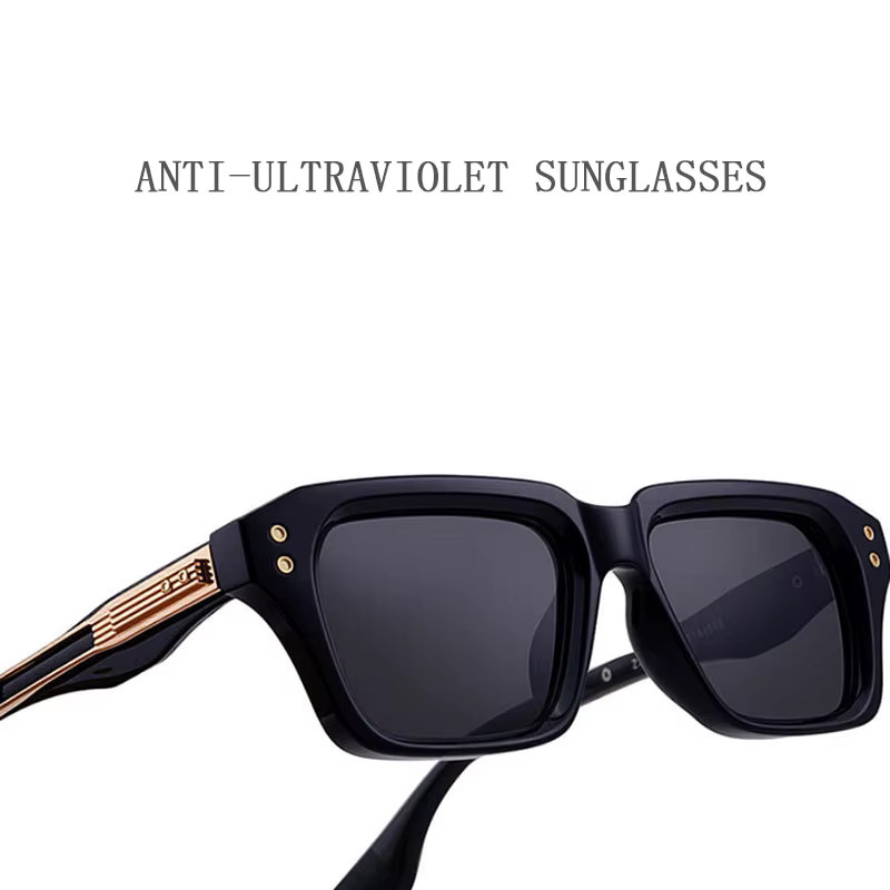 ZUIDID Sonnenbrille, quadratisch, Vollrand, Kunststoff, schwarz, Unisex - Bild 4