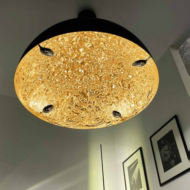 Catellani & Smith Stchu-Moon 02 LED-Pendelleuchte in Gold/Messing mit Durchmesser: 80 cm - Bild 1