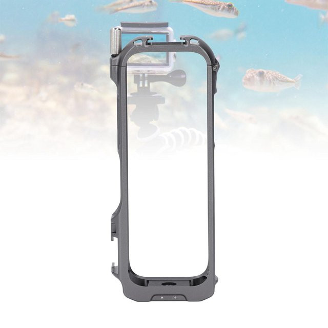 Igeteck Action Kamera Cage für X4 aus Aluminiumlegierung mit Magnetfunktion, Farbe: Weiß - Bild 1
