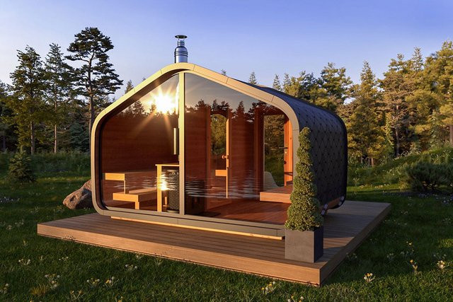 Gartensauna Everest Mini mit Vorraum B/T: 4 x 2 m - Bild 1