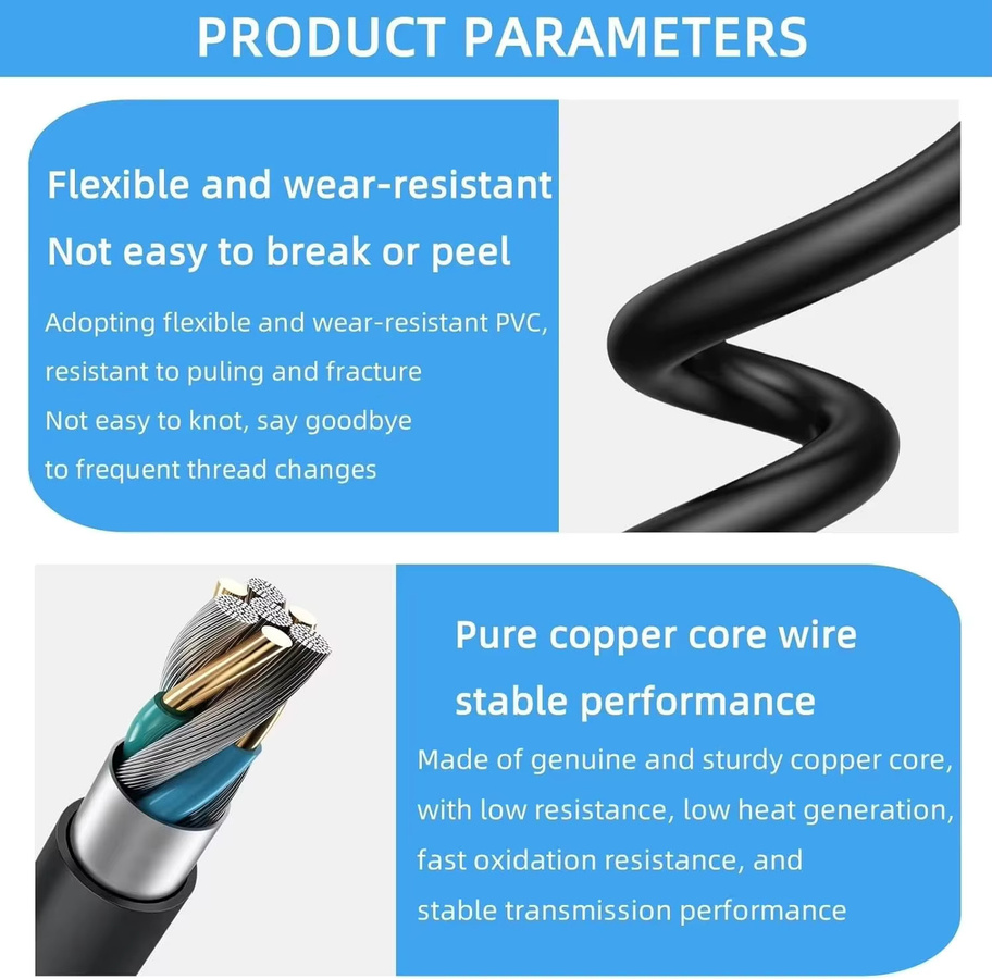 KVIFO USB-C Ladekabel in Schwarz für Philips Norelco OneBlade Hybrid-Elektrorasierer QP2724 QP2834 QP1424 QP1324 QP1924 QP4631 - Bild 3
