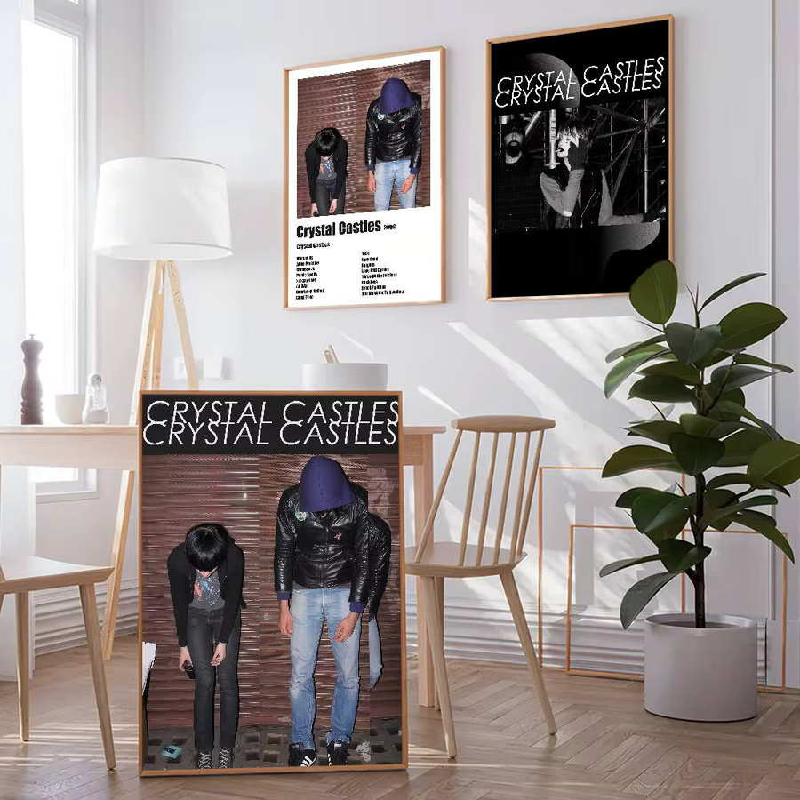 Crystal Castles Musikposter Wanddekoration Portrait B: 30,0 cm, H: 30,0 cm, T: 21,0 cm - Bild 3