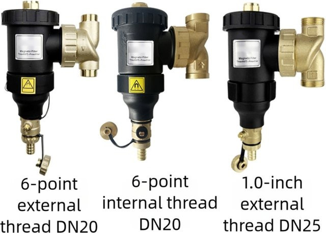 ANENG Magnetischer Zentral-Warmwasserbereiter mit Filter für Fußbodenheizung und Kesselsystem zur Sedimentfiltration - Bild 1