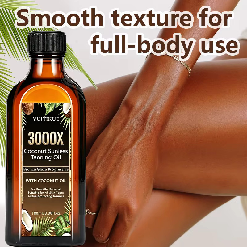 YUITIKUE Selbstbräunungsöl Kokosnuss, 100 ml, Unisex - Bild 4