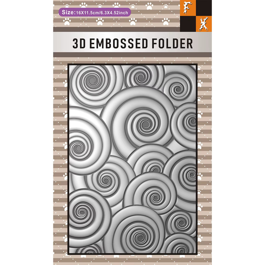 Joy 3D-geprägter Fächer-Ordner aus Kunststoff für Scrapbooking und Papierkunst - Bild 1
