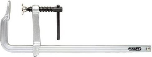 KS Tools Ganzstahl-Schraubzwinge mit Knebel in Silber, Spannweite max. 1000 mm, B/T/H: 120 x 1000 mm - Bild 1