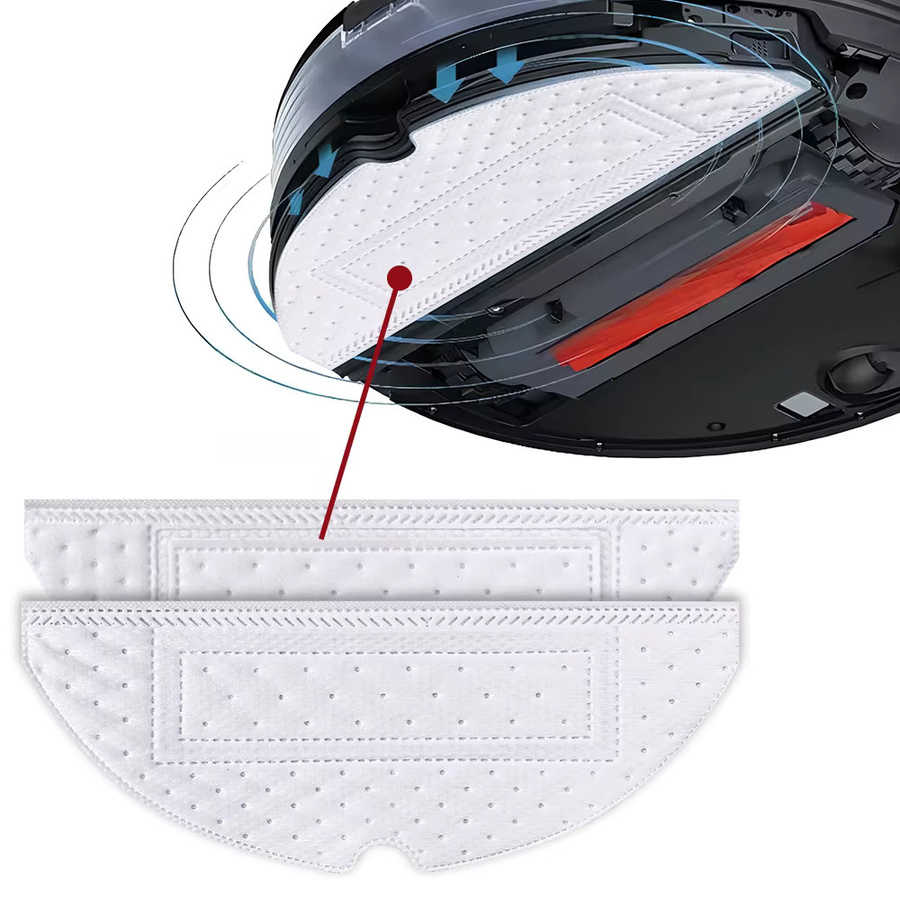 Einweg Mopp Tücher in Weiß für Roborock Roboter Staubsauger G10 G10S PRO S8 S7 S70 S75 S7Max T7S T8 Plus Zubehör Kit - Bild 2