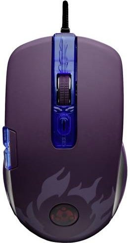 Lexip Naruto Shippuden Madara Destruction Gaming-Maus kabelgebunden, optisch, Schwarz-Lila, 12000 dpi, beleuchtet, mit Gewichts-Tuning - Bild 1