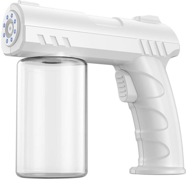 Leisury Kabellose Elektrische Desinfektionssprühflasche mit Nano-Blaulicht-Dampfspray, 280 ml, Weiß - Bild 1