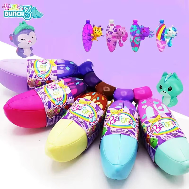 Bandai Bananas Bunch Wildblütenbaum Duftende Tiere, Finger-Überraschungsspielzeuge, Bunt / Mehrfarbig, Nicht für Kinder unter 3 Jahren - Bild 3