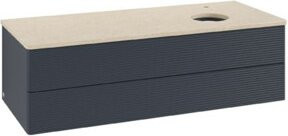V&B Waschtischunterschrank Antao mit Frontstruktur, lackiert, B/T/H: 120 x 50 x 50 cm - Bild 1
