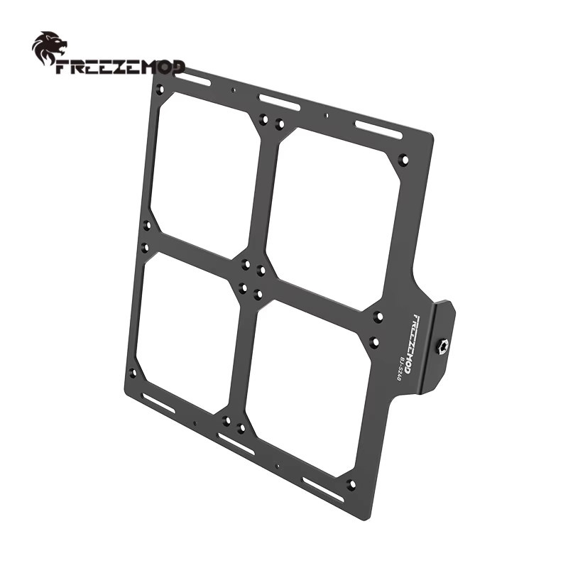 FREEZEMOD Wasserkühlung Erweiterungshalterung aus Aluminiumlegierung mit DC-Anschluss für 240 und 360 Grad Kühler, Schwarz, BJ-240 360 - Bild 1
