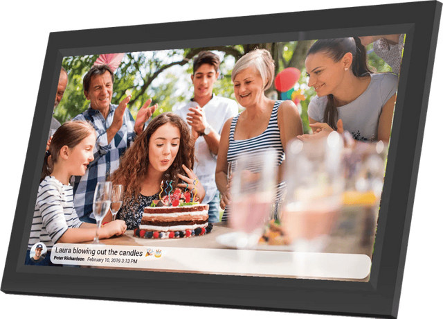 Denver PFF-1503 Digitaler WLAN-Bilderrahmen mit 15.6 Zoll Touchscreen in Schwarz - Bild 1