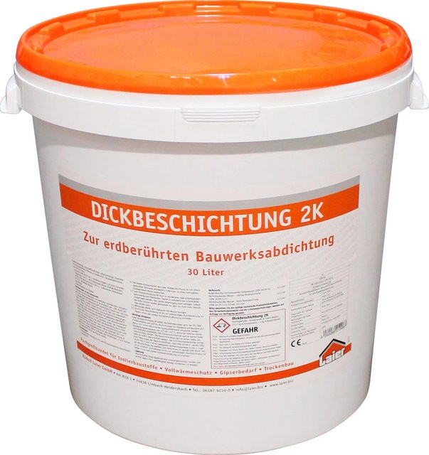 Laier 2K Dickbeschichtung Bitumen in Weiß, 30 kg - Bild 1
