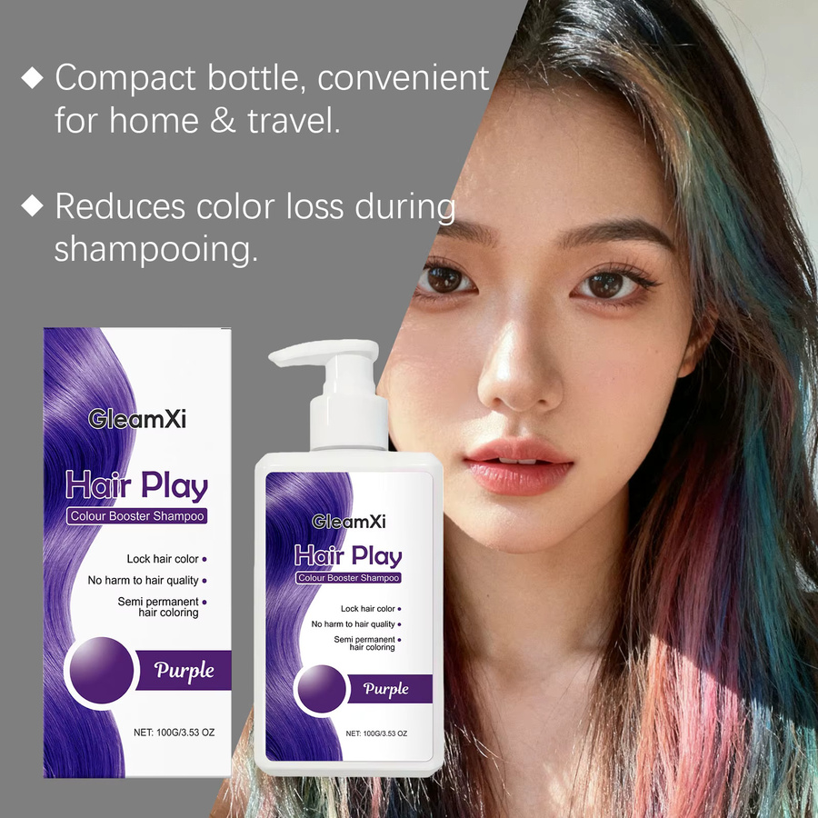 GleamXi Colour Booster Shampoo, 100g, für coloriertes Haar - Bild 2