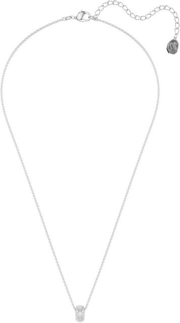 Swarovski Halskette, Rhodinierte Silber, Kristall, Unisex - Bild 1