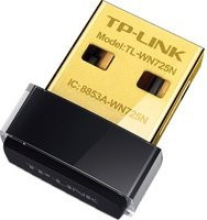 TP-Link TL-WN725N WLAN-Adapter Single Band WiFi 4 USB-A in Schwarz und Gold - Bild 1