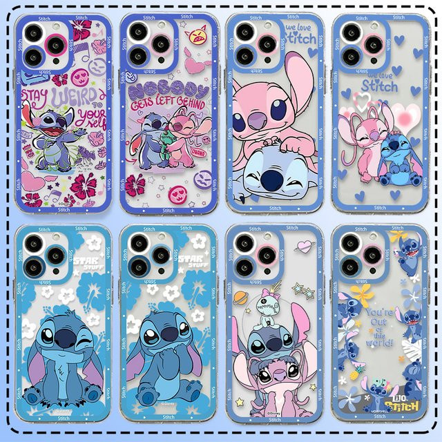 Bunte Stitch Handyhülle für Samsung Galaxy S26 S25 S24 S23 S22 S21 S20 FE Note20 Note10 Plus Ultra Lite Edge 5G, transparent und weich aus TPU - Bild 1