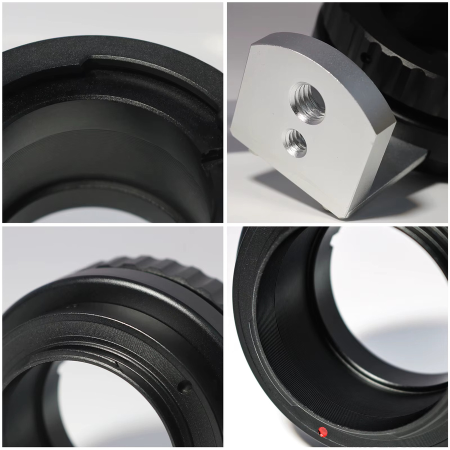 Sony Adapterring für B4 2/3 Zoll Objektiv auf Sony E/FE Mount, Schwarz, kompatibel mit Sony A6000, A7, A9, A1 und ZV Kameras - Bild 3