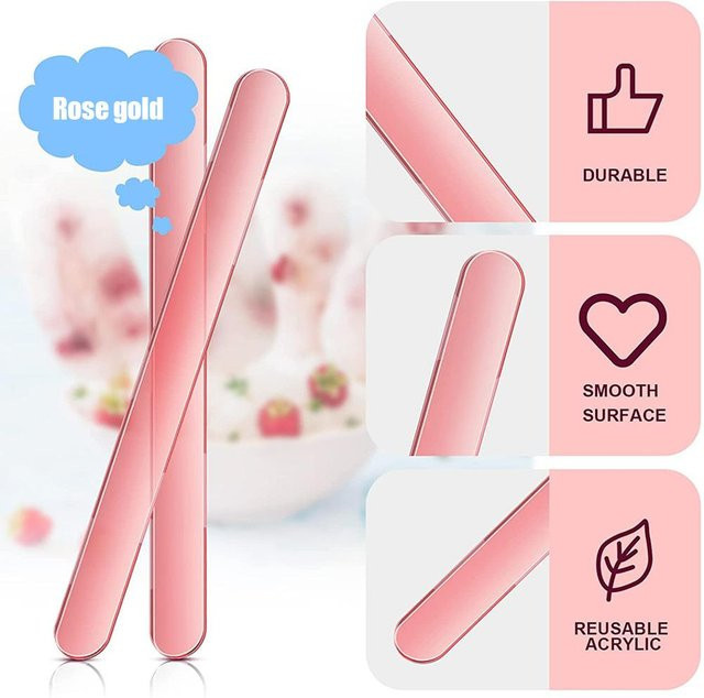 Fancy Homeware Wiederverwendbare Eisstäbchen aus Acryl in Rose Gold, 50 Stück - Bild 1