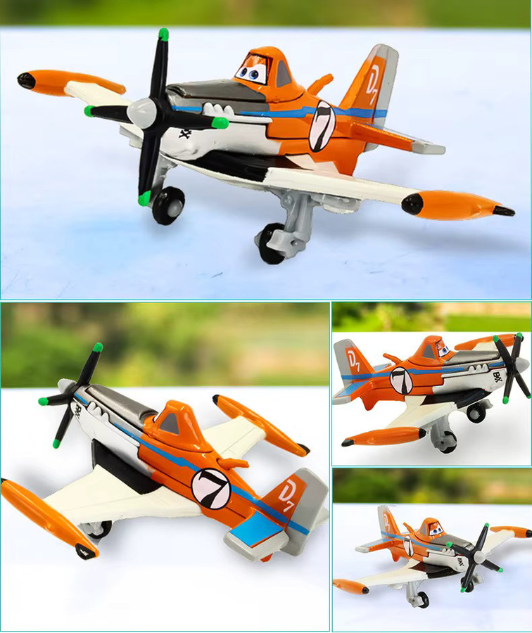 TOPTOY Disney Planes Dusty, Captain 5 und Fighter 11, Fahrzeuge, Metall, Set / Bundle - Bild 3