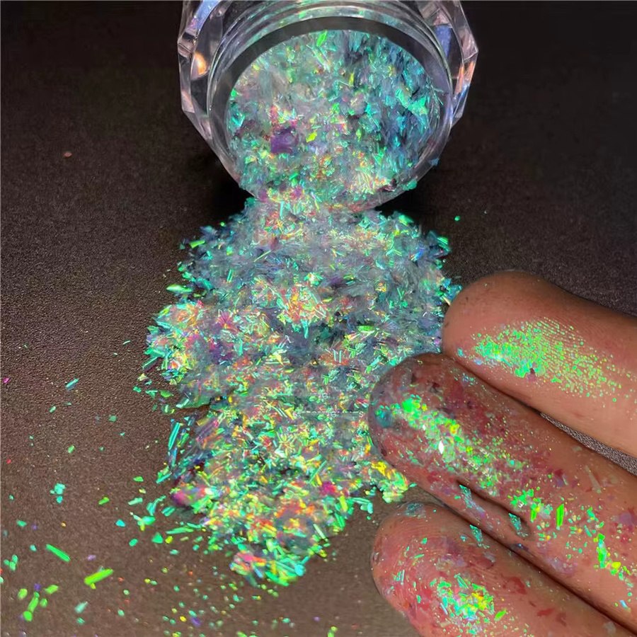 MingLee Nagel Pulver, Chamäleon Glitter Flakes, Schimmernd - Bild 2