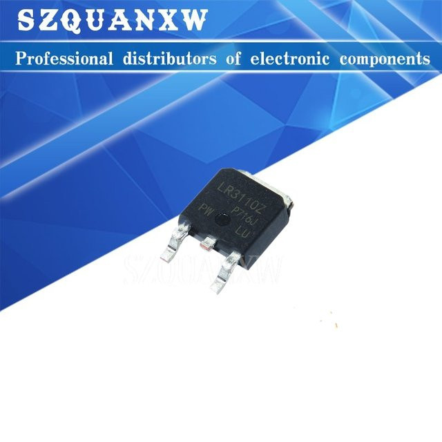 10 Stück IRLR3110Z MOSFET Transistoren in Schwarz, Gehäuse TO-252 (SOT-233) - Bild 1