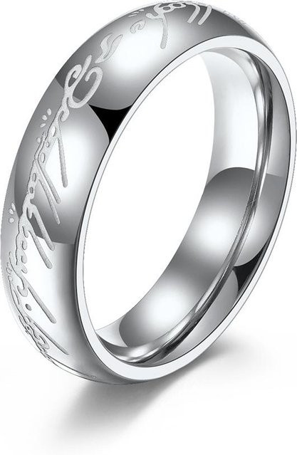 YIRAN Ring Edelstahl, Schwarz, Unisex - Bild 1