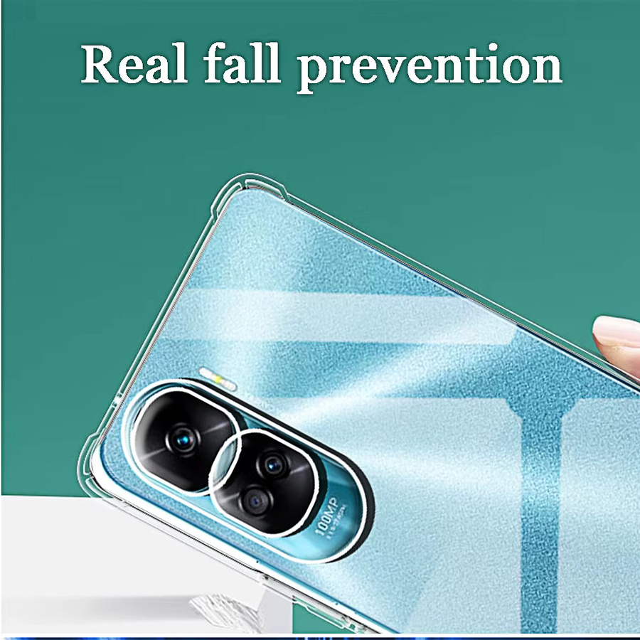 Stoßfeste Silikon Handyhülle aus transparentem TPU für Huawei Honor 90, 90 Lite, 80 Pro und 70 Lite - Bild 4