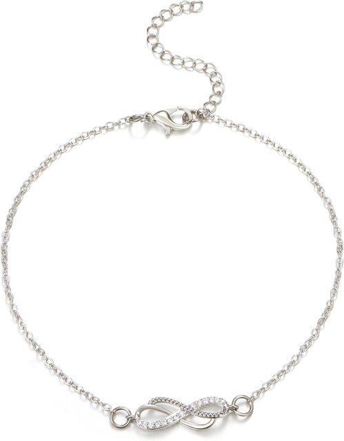 MGB Fußkette, 8-förmig, Gold, Silber, Damen - Bild 1